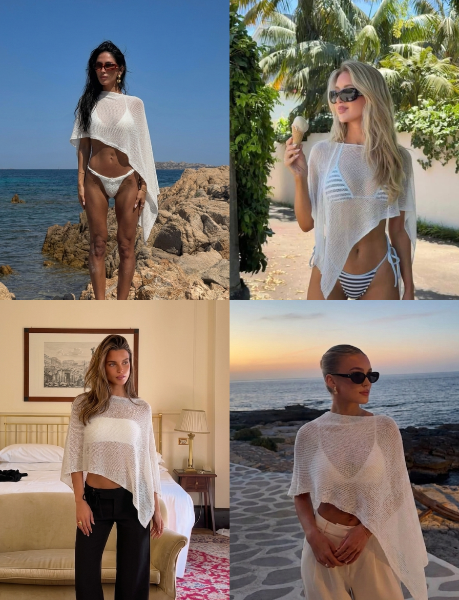 Resort Poncho Top